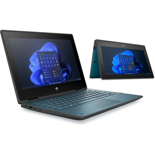 HP ProBook x360 11 G7 - Intel N6000- 8 GB - 256 GB SSD - 11.6 inch - Windows 11 - Laptop en tablet in 1 - QWERTY - Blauw