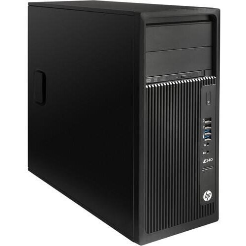 HP Z240 TWR WorkStation Xeon E3 3.5 GHz - SSD 1 TB + HDD 2 TB RAM 32GB Tweedehands