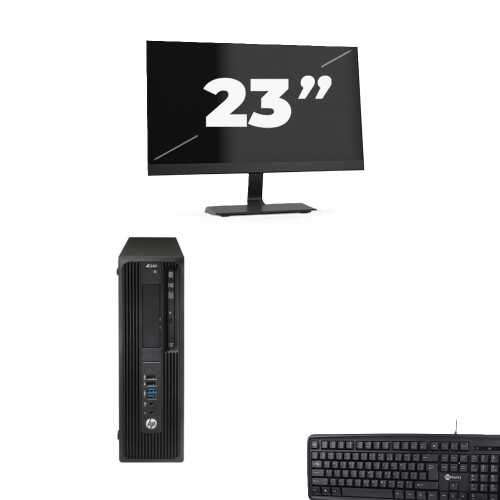 HP Z240 Workstation SFF - Intel Core i5-7e Generatie - 8GB RAM - 256GB SSD - Windows 11 + 1x 23 inch Monitor Tweedehands