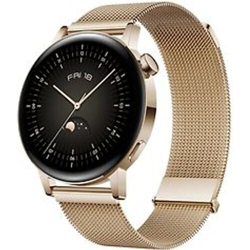 Huawei Watch GT 3 42 mm goud met Milanees bandje goud Tweedehands