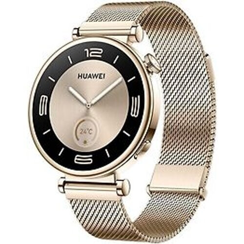 Huawei Watch GT 4 41 mm goud met Milanees bandje goud Tweedehands