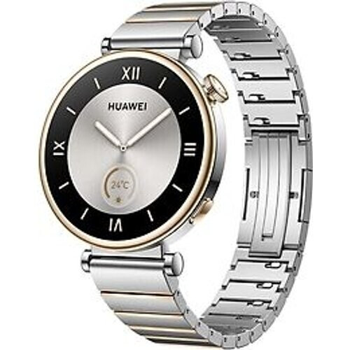 Huawei Watch GT 4 41 mm goud met roestvrijstalen armband zilver Tweedehands
