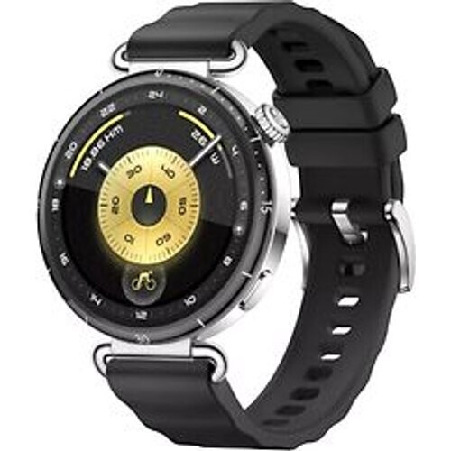 Huawei Watch GT 6 41 mm roestvrijstalen kast zwart met fluorelastomeer bandje zwart Tweedehands