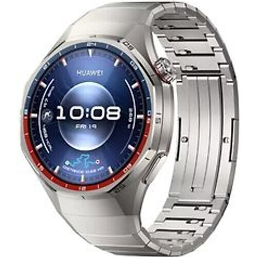 Huawei Watch GT 6 Pro 46 mm titaniumm kast zilver met titanium bandje zilver Tweedehands