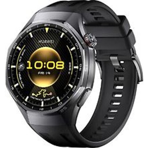 Huawei Watch GT 6 Pro 46 mm titaniumm kast zwart met fluorelastomeer bandje zwart Tweedehands