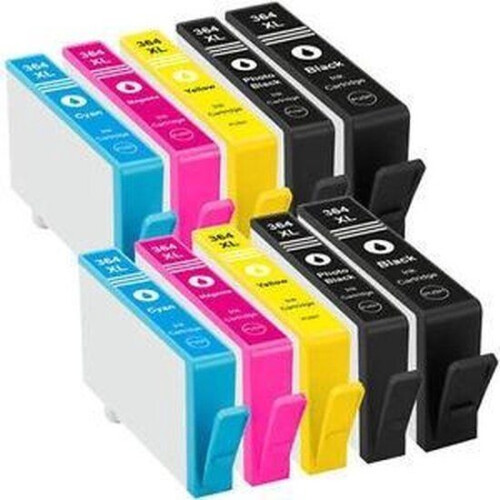 Huismerk 364XL - 10 cartridges - zwart en kleur (2 stuks)