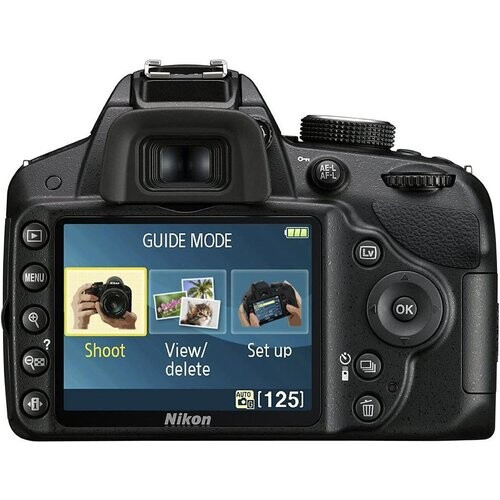 Spiegelreflexcamera D3200 - Zwart + Nikon AF-S DX Nikkor 18-55mm f/3.5-5.6G II ED f/3.5-5.6 Tweedehands