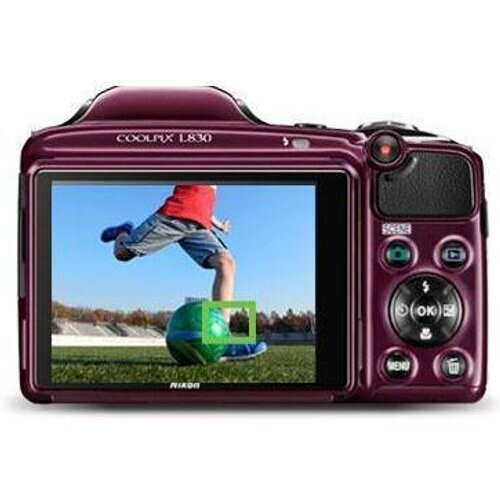 Bridge camera Coolpix L830 - Pruim + Nikon Nikkor 34X Wide Optical Zoom ED VR 22.5–765mm f/3–5.9 f/3–5.9 Tweedehands