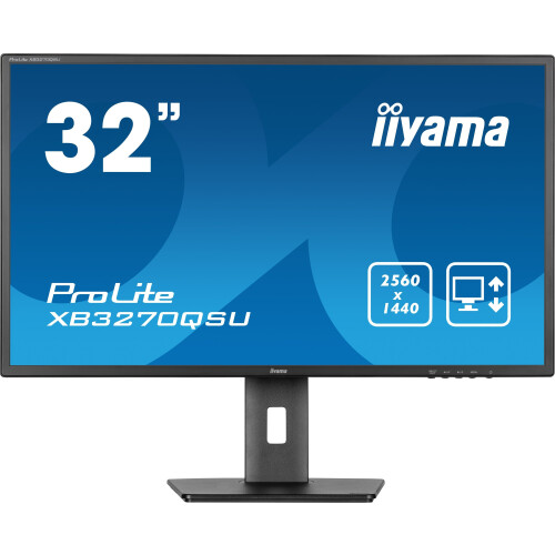 Iiyama ProLite XB3270QSU-B1 - Monitor - WQHD 2560x1440 100Hz IPS - Zwart