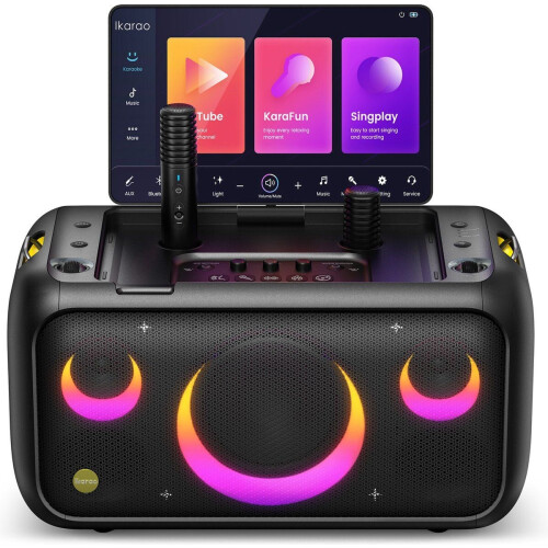 Ikarao Break X1 - Draagbare Speaker - 6,5 inch woofer 10 uur speeltijd - Zwart Tweedehands