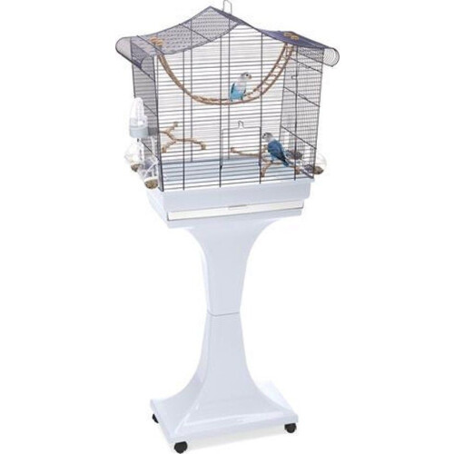 Imac Vogelkooi Sofia - Vogelkooi - Hoge onderbak schuiflade - Lichtgrijs 62,5x33x61 cm Tweedehands