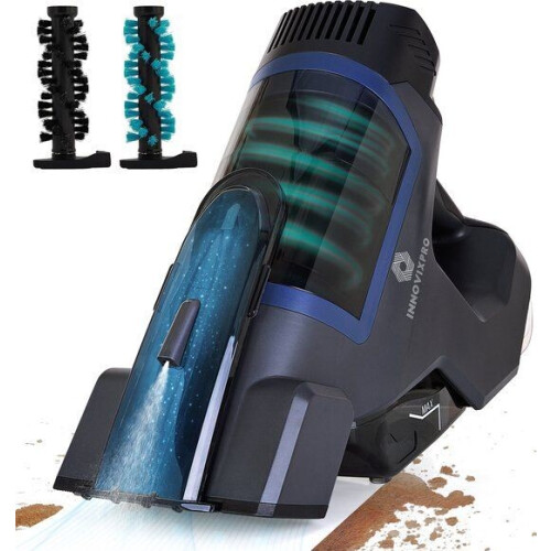 Innovixpro® Draadloze Vlekkenreiniger – 8000 Pa Zuigkracht – 2 Opzetstukken – 45 Min Accuduur –