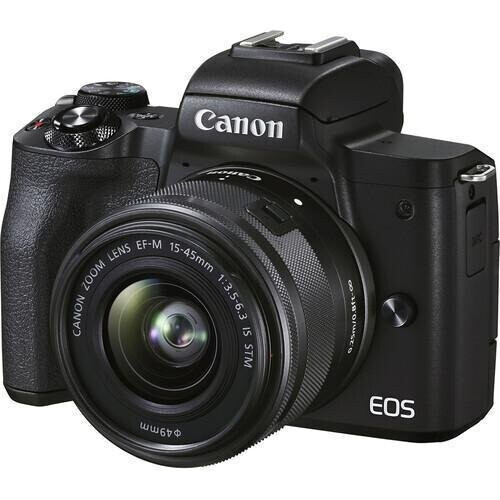 Instant camera EOS M50 Mark II - Zwart + Canon Zoom Lens EF-M 15-45mm f/3.5-6.3 IS STM f/3.5-6.3 Tweedehands