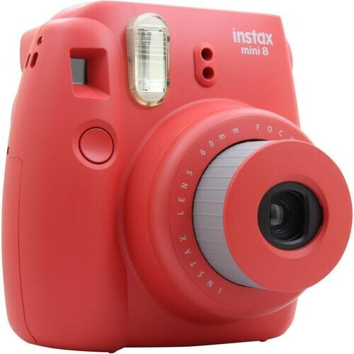 Instant camera Instax Mini 8 - Rood + Fujifilm Fujifilm Instax Lens 60 mm f/12.7 f/12.7 Tweedehands