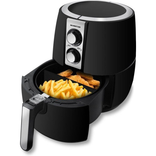 Inventum GF252HL - Airfryer - 2,5 liter - 80 tot 200°C - 1500 watt - Zwart/RVS Tweedehands