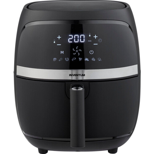 Inventum GF320HLD - Airfryer - 3,2 liter - 8 automatische programma's - PFAS vrij - Zwart/RVS