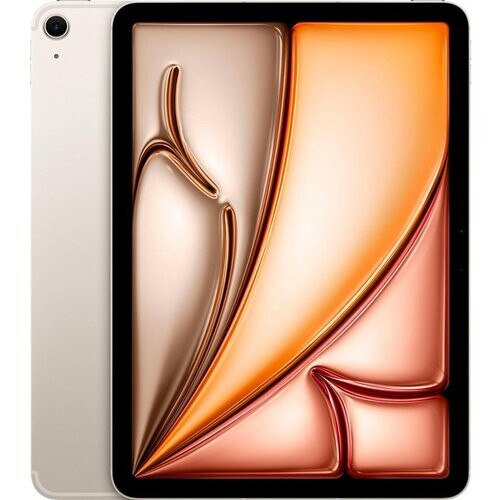 iPad Air M2 11 (2024) 6e generatie 128 Go - WiFi + 5G - Sterrenlicht Tweedehands