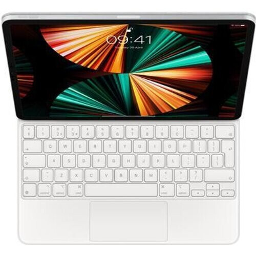 iPad Magic Keyboard (iPad niet inbegrepen) (2021) - Wit - QWERTY - Engels (VS) Tweedehands