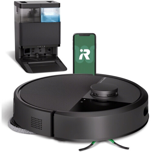 iRobot Roomba 405 Combo Plus - Robotstofzuiger - 7000 Pa zuigkracht DualClean dweilpads - Zwart