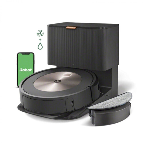 iRobot Roomba Combo j5+ - Robotstofzuiger - Automatisch terug naar dock - Zwart