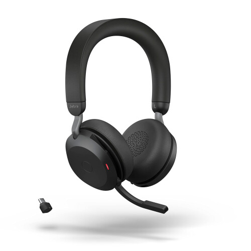 Jabra Evolve2 75 - Headset - Bedraad Draadloos ANC 8 microfoons - Zwart