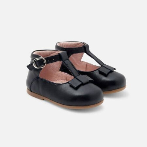 Jacadi Saloméschoenen - Eerste stapjes - Glanzend leer - Marineblauw - Maat 19