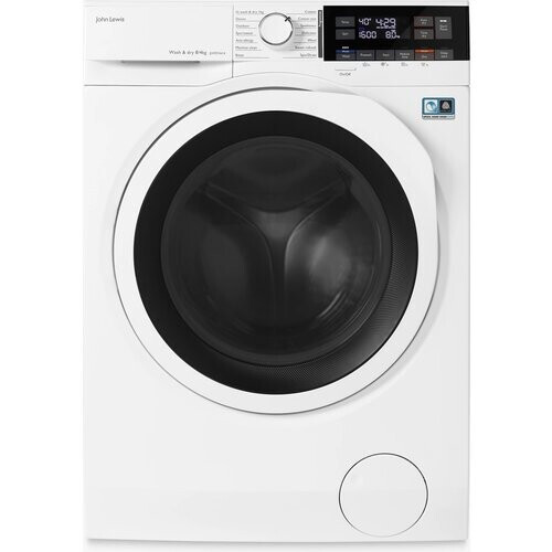 John Lewis Jlwd1614 - Was-droogcombinatie - 8 Kg Wassen - 4 Kg Drogen - 1600 Tpm - Energieklasse E | Tweedehands (Refurbished) Tweedehands