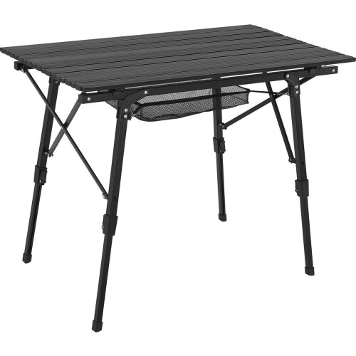 Juskys Picco - Opvouwbare Campingtafel - Verstelbaar 45-68 cm - Zwart