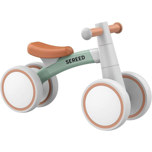 keebies Kinderloopfiets - Voor Peuters 12-24 Maanden - 25,4 cm Zithoogte - Grijs
