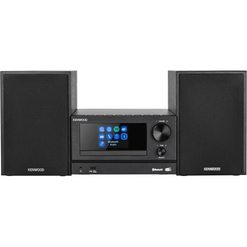 Kenwood M-7000S - Smart Micro Hifi System - Bluetooth Wi-Fi USB CD DAB+ FM - Zwart