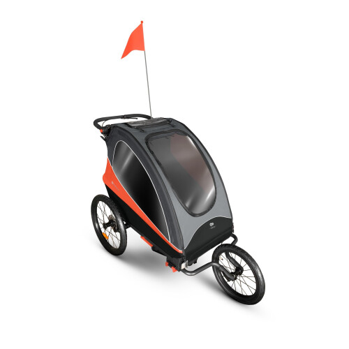 Kinderkraft NAVA - Multifunctionele 3-in-1 kinderwagen - Fietsaanhanger en kinderwagen voor twee kinderen Tweedehands