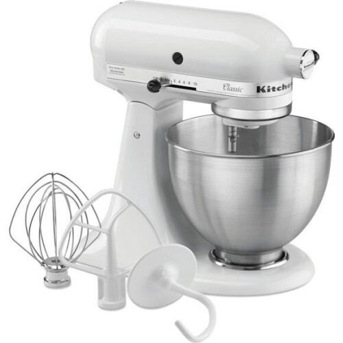KitchenAid 5K45SSEWH - Keukenmachine - 10 snelheden - Wit