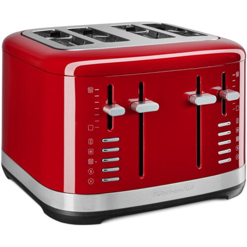 KitchenAid 5KMT4109EER - Broodrooster - 4 Sleuven - 7 Bruiningstanden - Rood