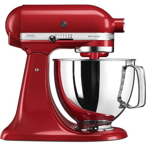 Kitchenaid Artisan 5KSM125EER 4,8000L Rood Bakrobot Tweedehands