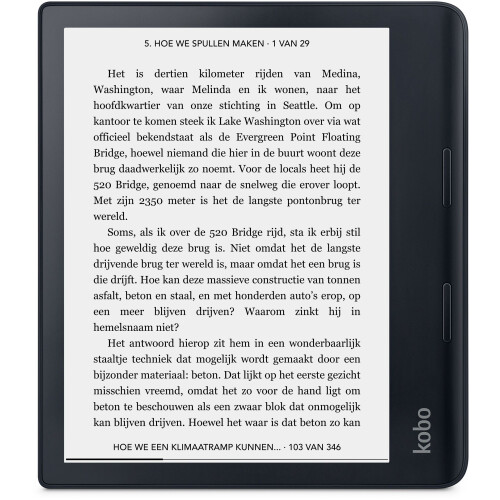 Kobo Sage - E-reader - 8"E Ink Carta 1200 - Water- en stofbestendig Tweedehands