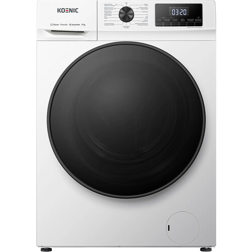 Koenic Kwm8136ainv - Wasmachine - 8 Kg - 1400 Tpm - Stoomfunctie - Energieklasse A - Wit | Nieuw (outlet) Tweedehands