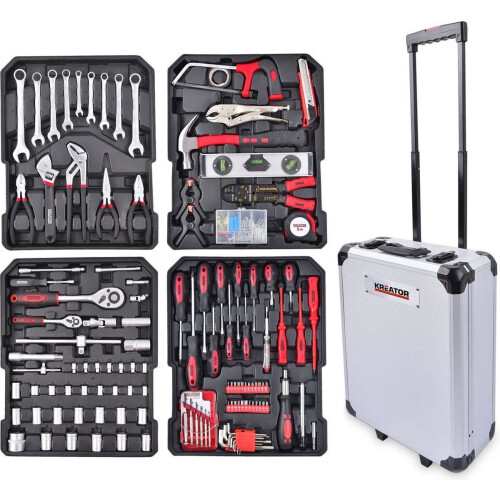 Kreator KRT951011 - Gereedschapskoffer - 253 delig - Trolley