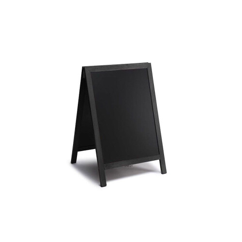 Krijtstoepbord - Houten Frame - bxh 75x135cm - ZWART