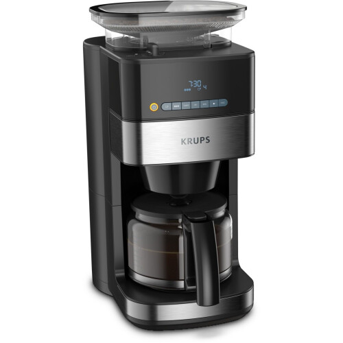 Krups Grind Aroma KM8328 - Koffiezetapparaat met koffiemolen - 10-15 kopjes - RVS-details Tweedehands