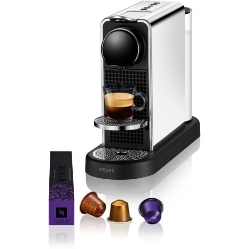 Krups Nespresso CitiZ Platinum - Koffiemachine - 4 koffiespecialiteiten - RVS