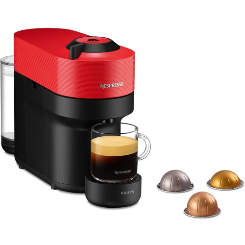Krups Vertuo Pop XN9205 - Koffiecupmachine - 4 formaten - Spicy Red