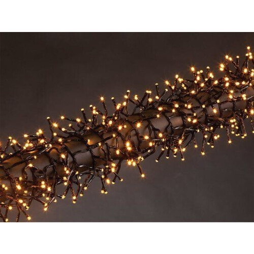Kuma LED - Lichtslinger - 12 m 1020 leds Arizona wit zwarte kabel IP44