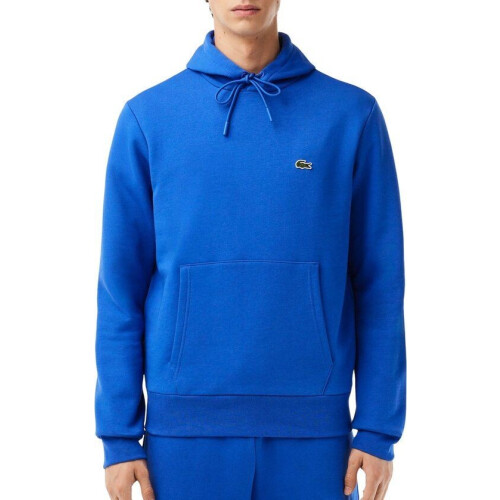 Lacoste Bio Cotton Fleece Hoodie - Heren - Regular fit - Blauw - Maat XS Tweedehands