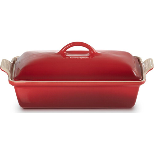 Le Creuset - Ovenschaal - Aardewerk - 33 x 22.5 x 8 cm - Kersenrood