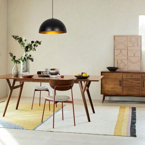 LedLoket Canti - Hanglamp - 40 cm - Zwart/Goud