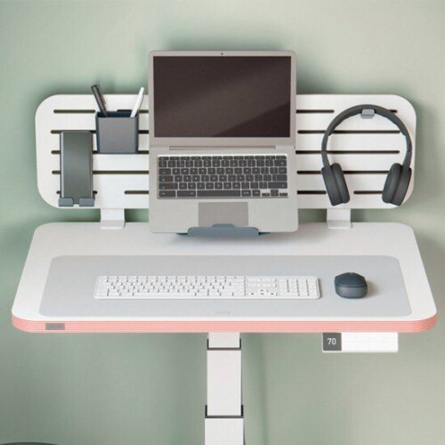 Leitz Grote Leren Bureau Onderlegger - 70x36 cm - Gerecycled Leer - Anti-slip - Grijs