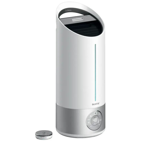 Leitz Luchtbevochtiger– Ultrasoon, Automatische Modus&4 Nevelstanden– 67,2 W – 22,4 x 22,4 x 57,