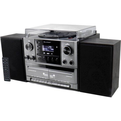 Lenco Classic Phono TCD‑3571 - Platenspeler - Bluetooth 5.0 - DAB+ en FM radio - Hout