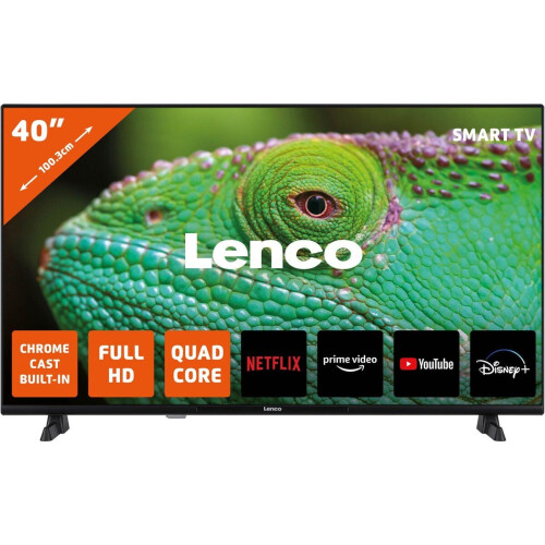 Lenco LED-4044BK - Smart TV - 40 inch Full HD Android - Zwart