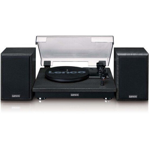 Lenco Platenspeler met Bluetooth - 2 externe Speakers - LS-100BK - Zwart